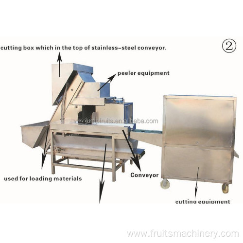 Automatic prickly pear peeling machine